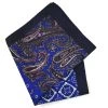100% Silk Pocket Square - Navy & Pink Paisley & Royal Blue Medallion Design 12.5 X 12.5