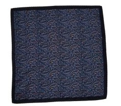 100% Silk Pocket Square - Dark Blue Small Paisley Design 12.5 X 12.5 7 100% Silk Pocket Square - Dark Blue Small Paisley Design 12.5 X 12.5 -Fashionable Costume 29 2 18239.1603688168