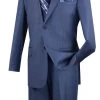 Vinci 2-Button Texture Weave Suit With Flat-Front Slacks - X-Long Sizes