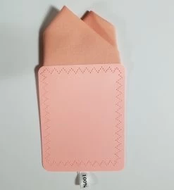 100% Cotton Pre-Folded Pocket Square Handkerchief Insert - Peach -Fashionable Costume 2PT Peach 2 06402.1684860869
