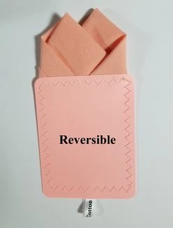 100% Cotton Pre-Folded Pocket Square Handkerchief Insert - Peach -Fashionable Costume 2PT Peach 3 14973.1684860869