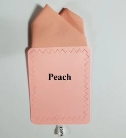 100% Cotton Pre-Folded Pocket Square Handkerchief Insert - Peach -Fashionable Costume 2PT Peach ebay 13455.1684860869