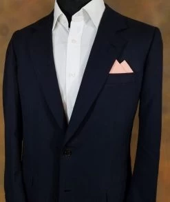 100% Cotton Pre-Folded Pocket Square Handkerchief Insert - Peach -Fashionable Costume 2pt peach1 17447.1684873350