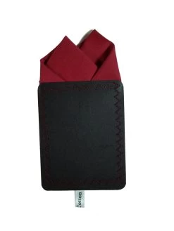 Burgundy 100% Cotton Pre-Folded Pocket Square Handkerchief Insert - 2 Point 7 Burgundy 100% Cotton Pre-Folded Pocket Square Handkerchief Insert - 2 Point -Fashionable Costume 2pt burgundy 3 22230.1658256162