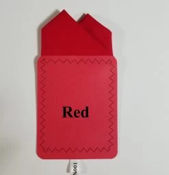 Red 100% Cotton Pre-Folded Pocket Square Handkerchief Insert - 2 Point -Fashionable Costume 2pt red ebay 51549.1658255799
