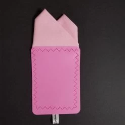 Pink 100% Cotton Pre-Folded Pocket Square Handkerchief Insert - 2 Point -Fashionable Costume 2pt solid Pink 2 38164.1651165475