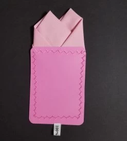 Pink 100% Cotton Pre-Folded Pocket Square Handkerchief Insert - 2 Point -Fashionable Costume 2pt solid Pink 3 64507.1651165475