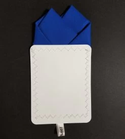 Royal Blue 100% Cotton Pre-Folded Pocket Square Handkerchief Insert - 2 Point -Fashionable Costume 2pt solid Royal 3 64762.1651165362