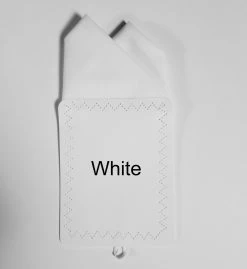 100% Cotton White Pre-Folded Pocket Square Handkerchief Insert - 2 Point -Fashionable Costume 2pt solid white ebay 14070.1650124561