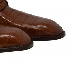 Mauri Genuine Dark Cognac Alligator Italian Dress Shoe -Fashionable Costume 3046 4 04015.1594590892