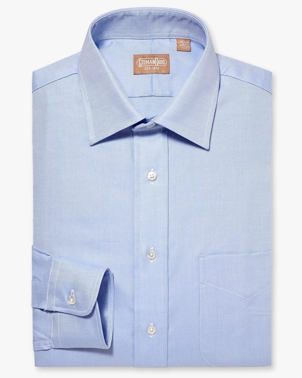 Gitman Bros. 100% Mini Twill Pima Cotton Dress Shirt 2 Gitman Bros. 100% Mini Twill Pima Cotton Dress Shirt - Image 2