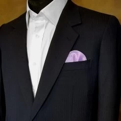 Pre-Folded Dotted Pocket Square Insert - Lavender