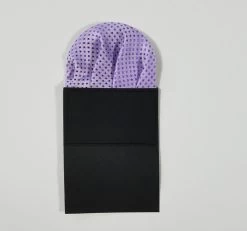 Pre-Folded Dotted Pocket Square Insert - Lavender -Fashionable Costume 3a 23638.1622053727