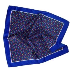 100% Silk Pocket Square - Royal Blue With Petite Multi-Colored Flowers 12.5in 8 100% Silk Pocket Square - Royal Blue With Petite Multi-Colored Flowers 12.5in -Fashionable Costume ALPK DF205 4 2 02503.1656527608