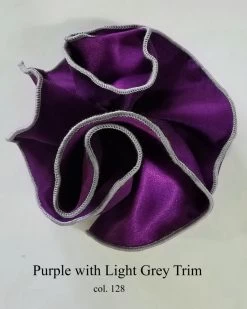 Antonio Ricci 2-in-1 Pouf Round Pocket Square - Grey On Purple -Fashionable Costume AR PKS HR 128 eb 10239.1597439380