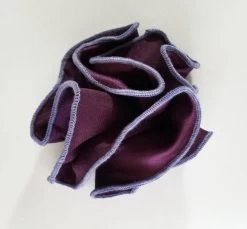 Antonio Ricci 2-in-1 Pouf Round Pocket Square - Lavender On Purple -Fashionable Costume AR PKS HR 136 5 68551.1582410324