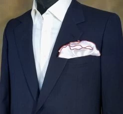 Antonio Ricci 2-in-1 Pouf Round Pocket Square - Orange, Gold & Purple Blend On White -Fashionable Costume AR PKS HR 153 2 19376.1596700838