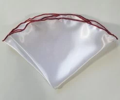 Antonio Ricci 2-in-1 Pouf Round Pocket Square - Orange & Purple On White -Fashionable Costume AR PKS HR 153 4 08653.1596892163