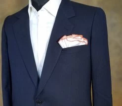 Antonio Ricci 2-in-1 Pouf Round Pocket Square - Orange & Yellow On White -Fashionable Costume AR PKS HR 154 5 64221.1596826766