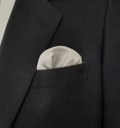 Antonio Ricci 2-in-1 Pouf Round Pocket Square - Charcoal On Grey 7 Antonio Ricci 2-in-1 Pouf Round Pocket Square - Charcoal On Grey -Fashionable Costume AR PKS HR 171 2 95585.1581947961