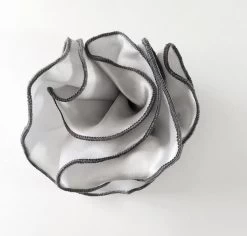 Antonio Ricci 2-in-1 Pouf Round Pocket Square - Charcoal On Grey 8 Antonio Ricci 2-in-1 Pouf Round Pocket Square - Charcoal On Grey -Fashionable Costume AR PKS HR 171 4 91127.1581947961