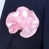 Antonio Ricci 2-in-1 Pouf Round Pocket Square - Pink On Pink
