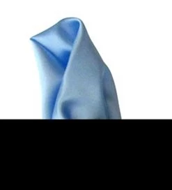 Antonio Ricci 2-in-1 Pouf Pocket Square - Burgundy Trim On Baby Blue -Fashionable Costume AR PKS HR 2 babyblue 94755.1565285141