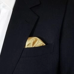Antonio Ricci 2-in-1 Pouf Round Pocket Square - Light Gold -Fashionable Costume AR PKS HR 203B 3 50811.1668188454