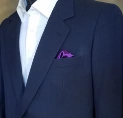 Antonio Ricci 2-in-1 Pouf Round Pocket Square - Pink On Dark Purple -Fashionable Costume AR PKS HR 205 3 62376.1597266444