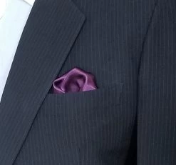 Antonio Ricci 2-in-1 Pouf Round Pocket Square - Black On Purple -Fashionable Costume AR PKS HR 207 5 45609.1597438884