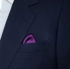 Antonio Ricci 2-in-1 Pouf Round Pocket Square - Black On Dark Purple -Fashionable Costume AR PKS HR 259 5 11808.1597439237