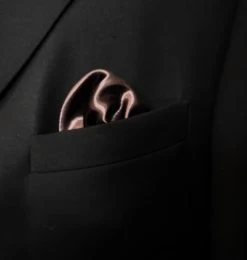 Antonio Ricci 2-in-1 Pouf Round Pocket Square - Baby Blue On Brown -Fashionable Costume AR PKS HR 320 4 82562.1579470932