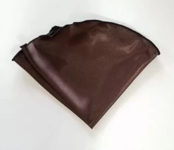 Antonio Ricci 2-in-1 Pouf Round Pocket Square - Black On Dark Brown 9 Antonio Ricci 2-in-1 Pouf Round Pocket Square - Black On Dark Brown -Fashionable Costume AR PKS HR 82 4 61499.1597700328