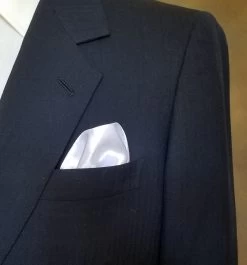 Antonio Ricci 2-in-1 Pouf Round Pocket Square - Royal Blue On White 5 Antonio Ricci 2-in-1 Pouf Round Pocket Square - Royal Blue On White -Fashionable Costume AR PKS HR 90 2 34948.1591957405