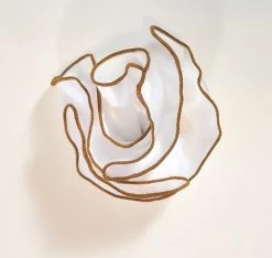 Antonio Ricci 2-in-1 Pouf Round Pocket Square - Dark Tan On White -Fashionable Costume AR PKS HR 90B 2 58584.1619123759