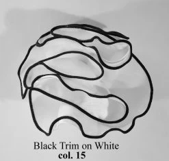 Antonio Ricci 2-in-1 Pouf Round Pocket Square - Black On White 6 Antonio Ricci 2-in-1 Pouf Round Pocket Square - Black On White -Fashionable Costume AR PKS HR15 4 22127.1598007339