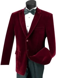 Vinci Wine Velvet Classic Sportcoat
