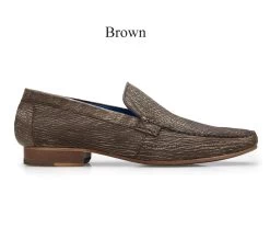 Belvedere Genuine Shark Skin Loafer -Fashionable Costume BEL 1027 BR 2 60716.1667587205