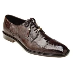 Belvedere Genuine Ostrich Leg Cap-Toe Dress Tie Shoe -Fashionable Costume BEL 14006 br 1 39599.1667763991
