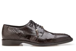 Belvedere Genuine Ostrich Leg Cap-Toe Dress Tie Shoe -Fashionable Costume BEL 14006 br 94284.1534439660