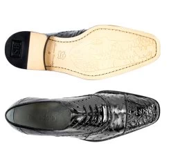 Belvedere 100% Genuine Ostrich Quill & Crocodile Cap-Toe Dress Tie Shoe -Fashionable Costume BEL 1419 B 2 58882.1520975203