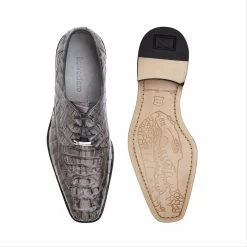 Belvedere 100% Genuine Hornback Classic Dress Tie Shoe -Fashionable Costume BEL 1465 GY 2 88256.1520990572