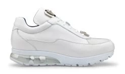 Belvedere Genuine Ostrich And Soft Italian Calf Sneakers - White -Fashionable Costume BEL E01 W 2 82307.1667677746