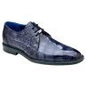 Belvedere Genuine Alligator Blue Dress Tie Shoe
