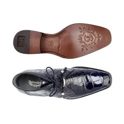 Belvedere Genuine Alligator Lace Half Boots - Navy -Fashionable Costume BEL R17 BL 2 38884.1535996575