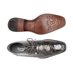 Belvedere Genuine Alligator Lace Half Boots - Grey -Fashionable Costume BEL R17 GY 2 58283.1535996584