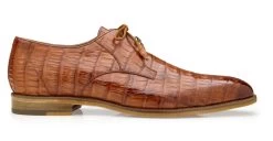 Belvedere Genuine Caiman Crocodile Dress Tie Shoe -Fashionable Costume BEL R40 BRN 2 15033.1667844647
