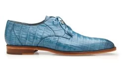Belvedere Genuine Caiman Crocodile Light Blue Dress Tie Shoe -Fashionable Costume BEL R40 Bl 2 92845.1667844584