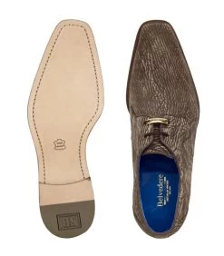 Belvedere Genuine Shark Skin Dress Shoe -Fashionable Costume BEL R46 BR 3 68168.1667684099