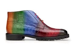 Belvedere Genuine Ostrich Leg Hand Painted Lug Sole Boot -Fashionable Costume BEL U01 2 49396.1667581418